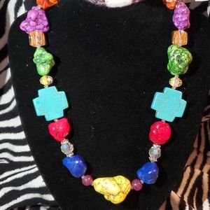 Multi color necklace
